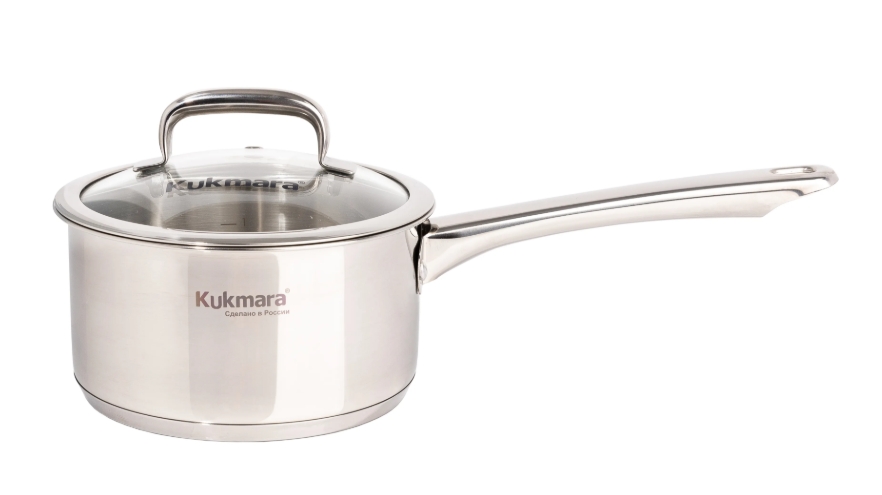 Ковш 1,5л d=16cм Leon со стеклянной крышкой *(Kukmara)