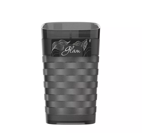 Стакан для зубных щеток Glam (графит) *12 (ПБ)