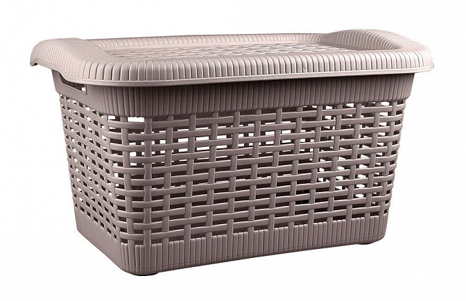 Корзина универсальная 20л (450х300х250мм) коричневый *12 (Бытпласт)