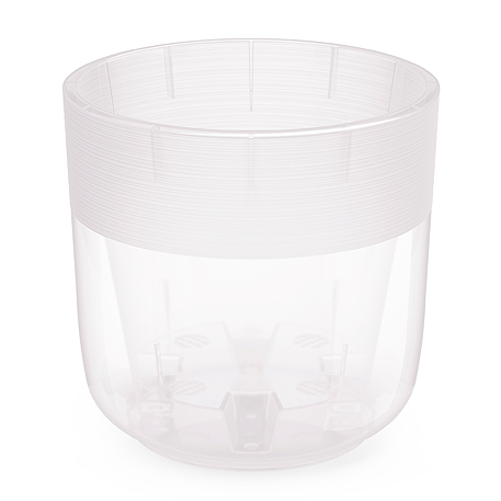 Горшок д/цветов 6л Линель двойной прозрачный *12 (Альтернатива)
