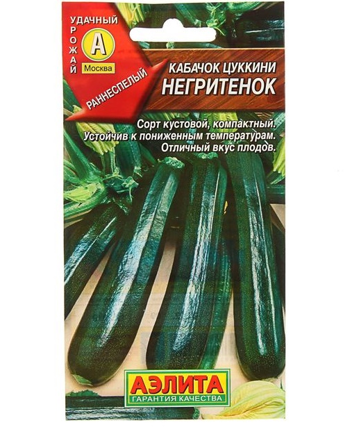 Кабачок Негритенок цуккини 2гр *10 (Аэлита)
