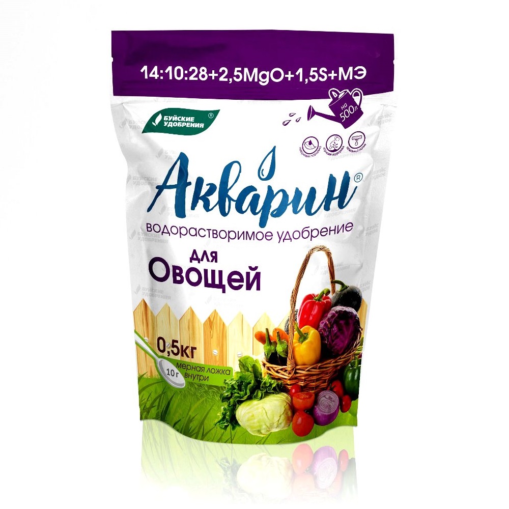 Удобрение БХЗ Акварин 0,5кг для овощей *12