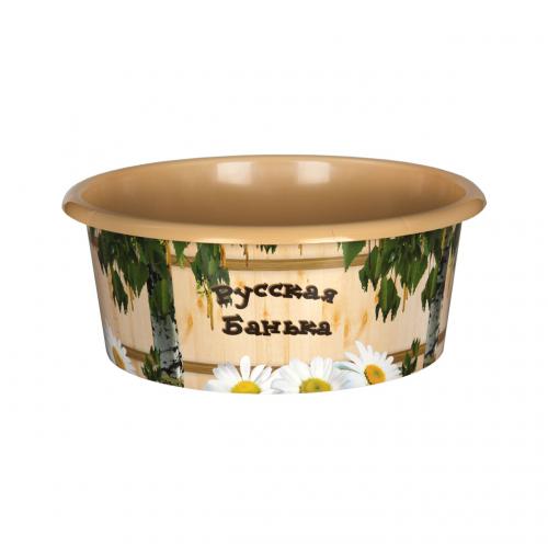 Таз 15л Русская банька *10 (Альтернатива)