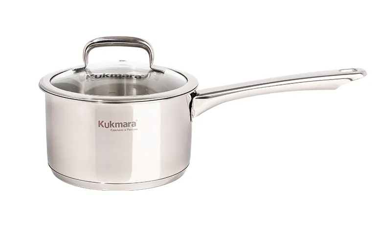 Ковш 1,8л d=16cм Leon со стеклянной крышкой *(Kukmara)