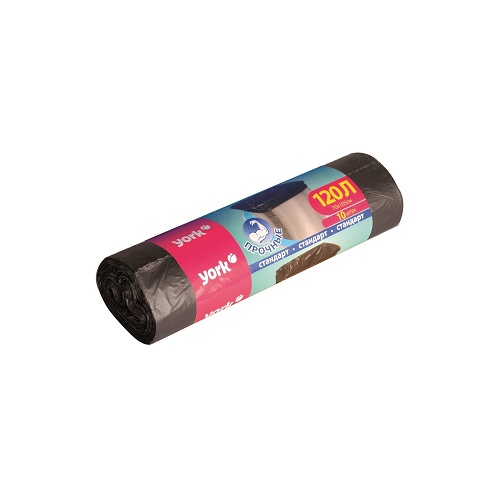Мешок для мусора 120л (10шт) прочные *40 (York) 