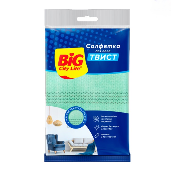 Салфетка вискозная BIG City Твист (1шт) *