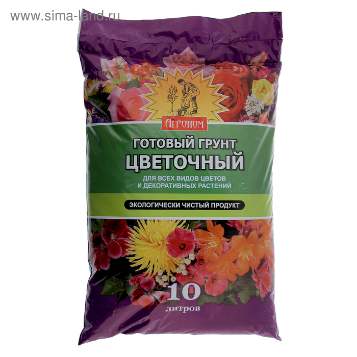 Грунт Агроном 10л цветочный *5