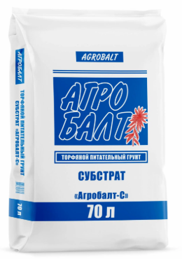 Грунт 70л торфяной Агробалт-С (0-10мм) *33
