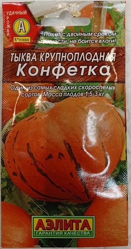 Тыква Конфетка крупноплодная 2г * (Аэлита)