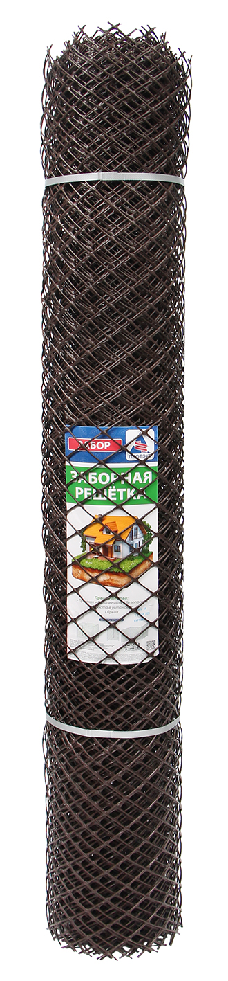 Заборная решетка 1,5х10м Эконом коричневая (Протэкт)