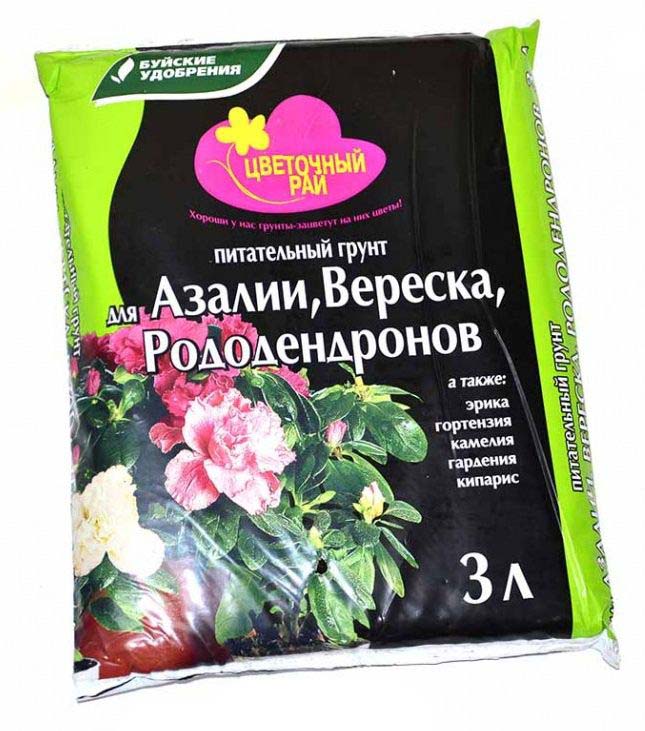 Грунт Цветочный Рай для Азалии и Вереска 3л (БХЗ)