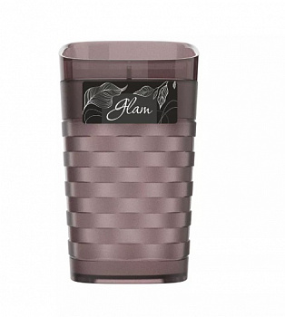 Стакан для зубных щеток Glam (шоколад) *12 (ПБ)