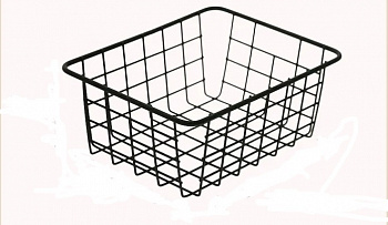 Корзина декоративная металлическая 250х160х90 черная *14 (Виолет)