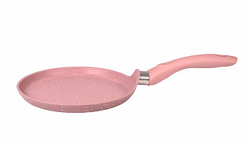 Сковорода блинная 240мм с ручкой, АП  (Rose) Trendy style* (Kukmara)