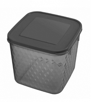 Контейнер для продуктов 1,8л Кристалл черный *24 (Бытпласт) 