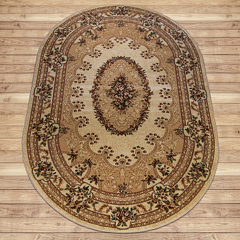 Ковер Акварель 2х3 овал 100 % п/п хит-сет (Россия)