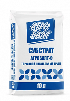 Грунт 10л торфяной Агробалт-С (0-10мм) *216